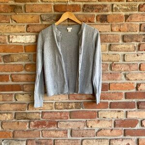 J. Crew Light Gray Women's Caryn XXS Cardigan